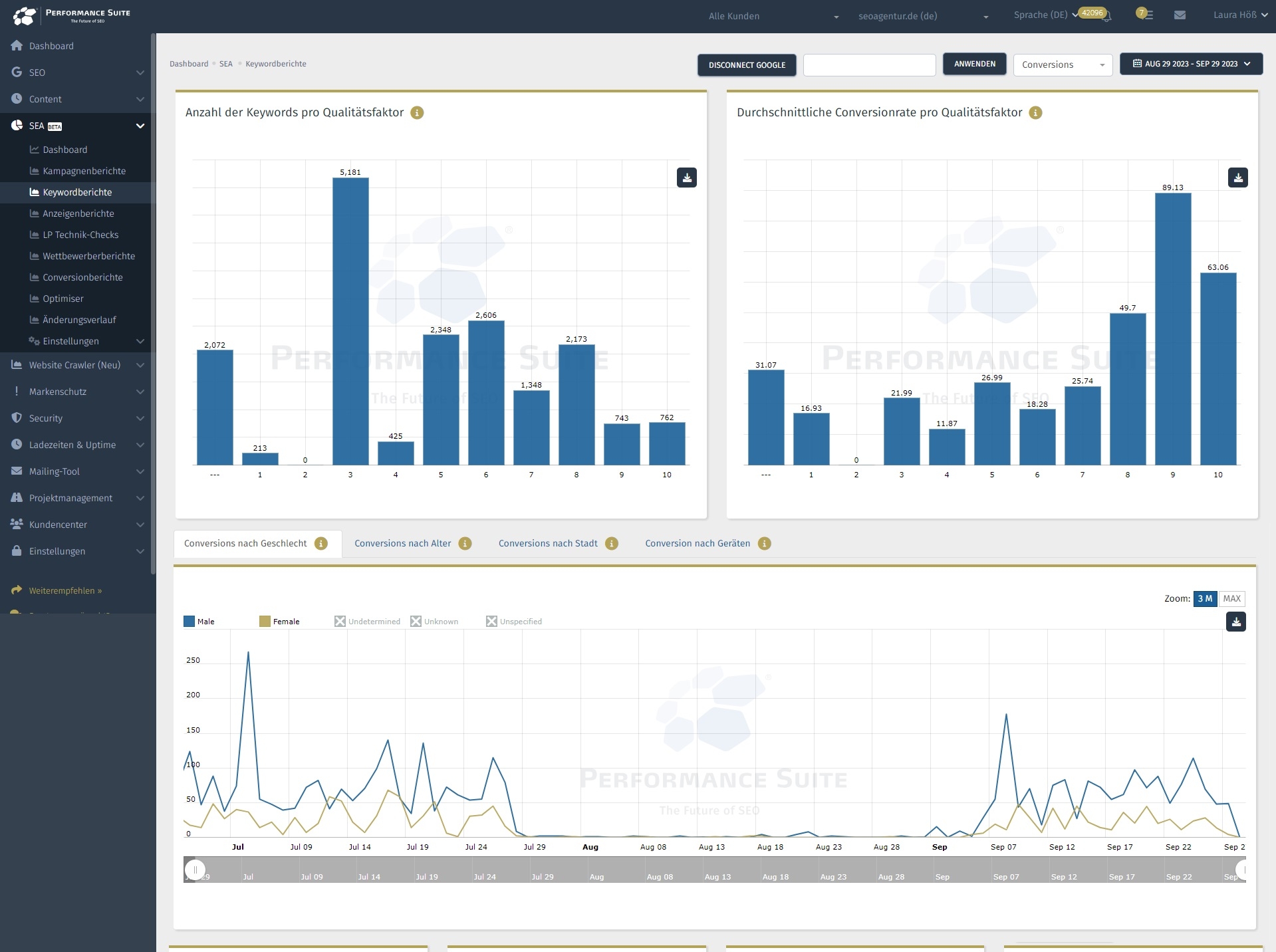 SEA Tool zur Optimierung des Qualitätsfaktors