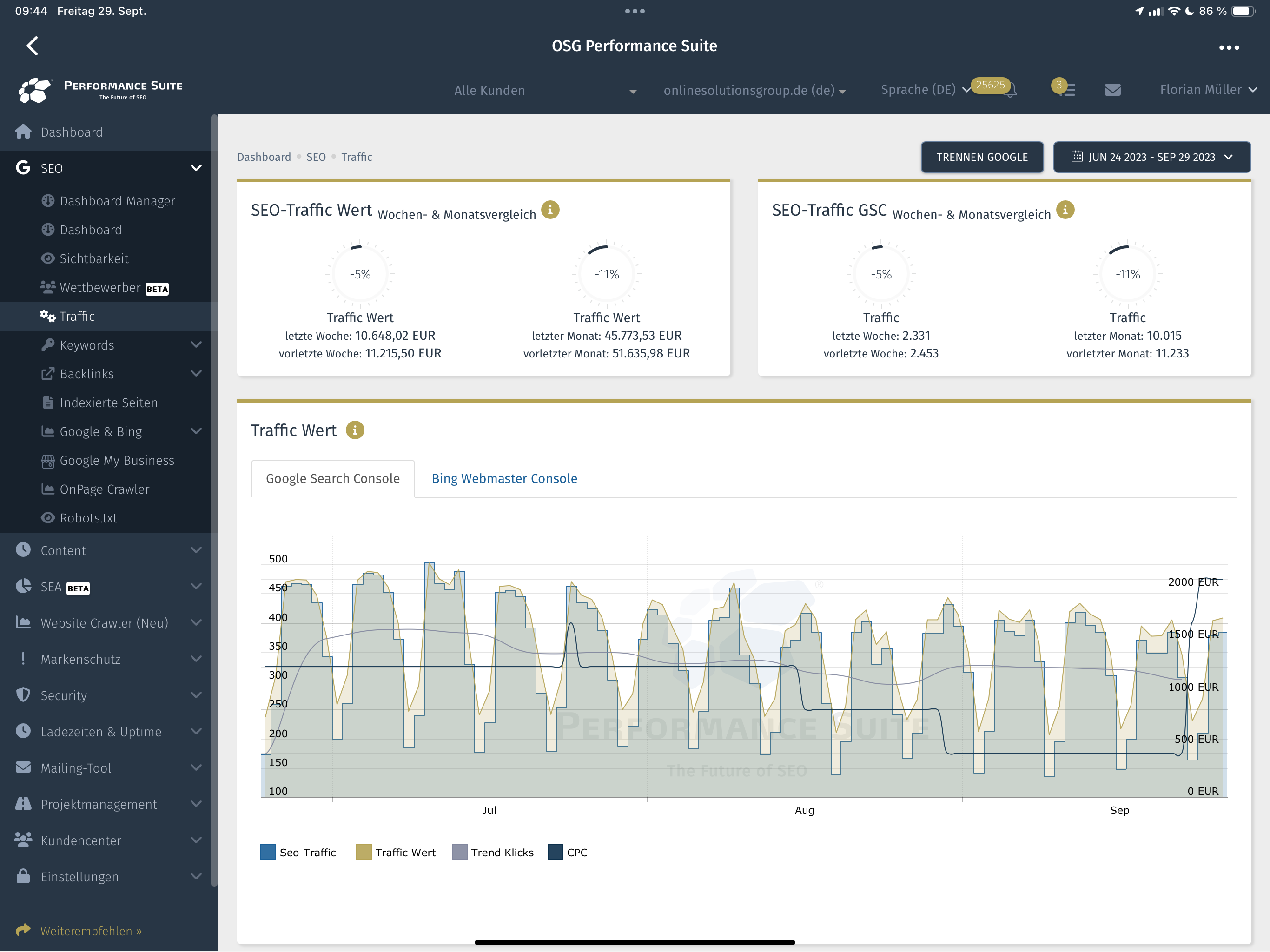 Der SEO-Traffic-Wert ist ein wichtiges und unterschätztes KPI im SEO und darf in keinem SEO-Audit fehlen. Der SEO-Traffic-Wert ist ein wichtiges und unterschätztes KPI im SEO und darf in keinem SEO-Audit fehlen.