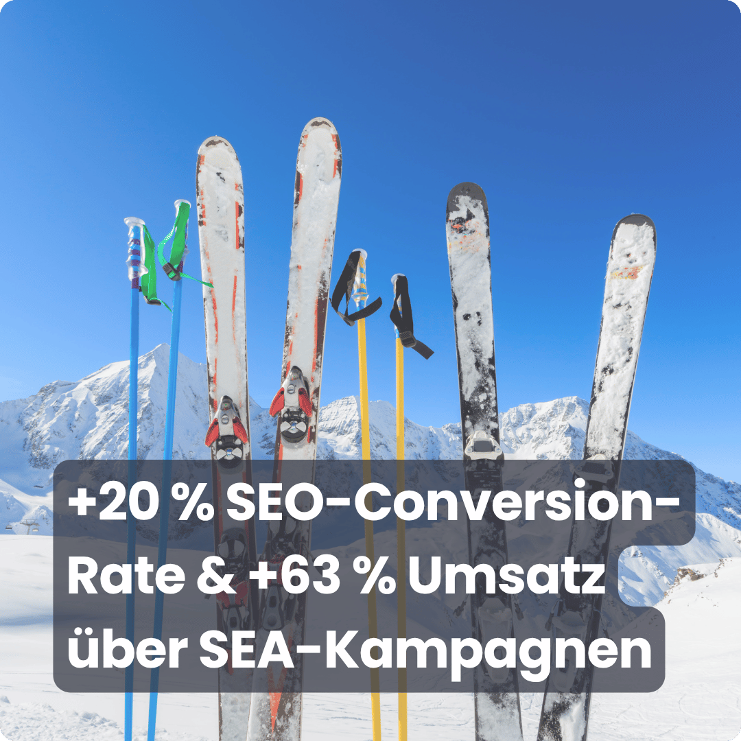 SEO und SEA Case Skiverleih