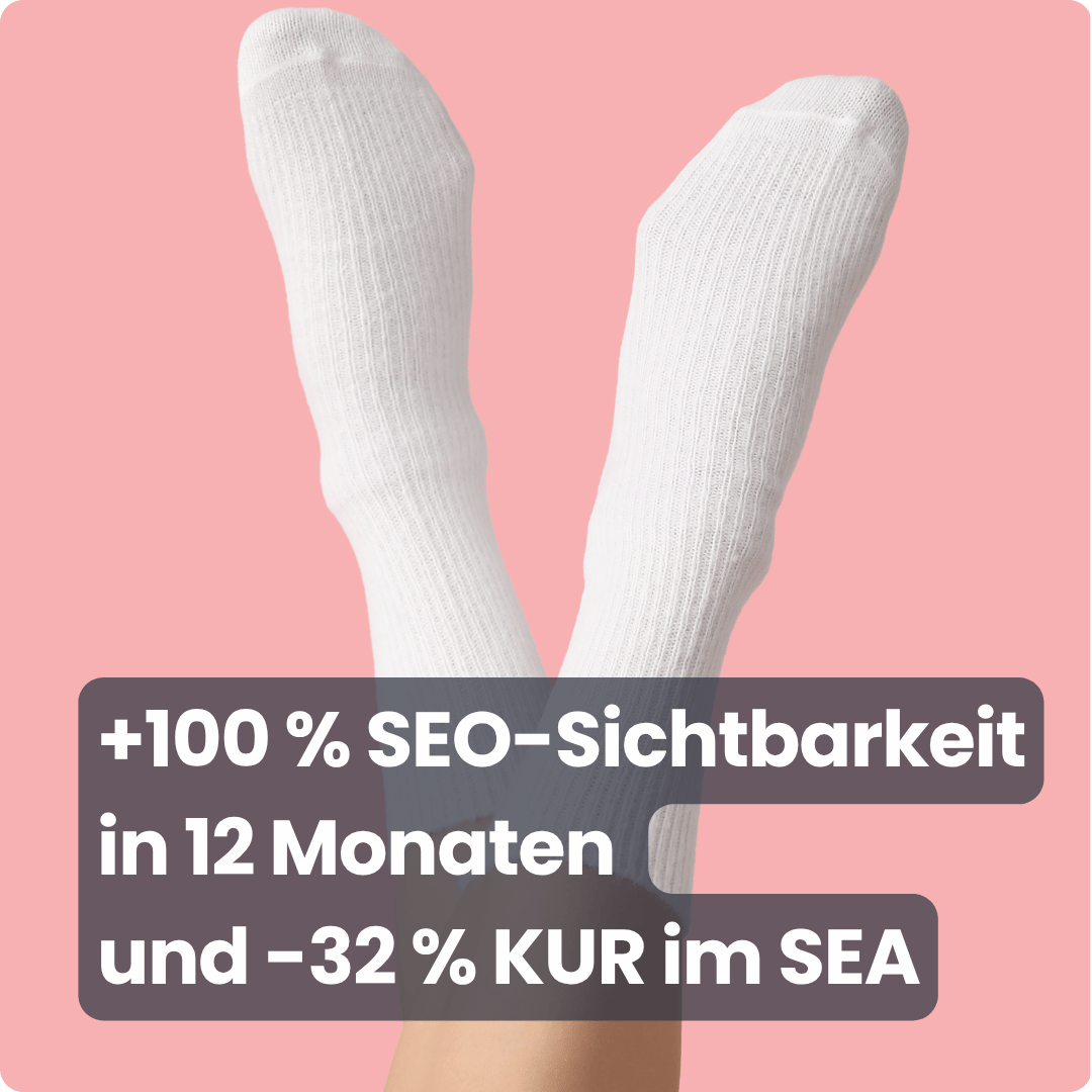 SEO und SEA Case Socken-Onlineshop