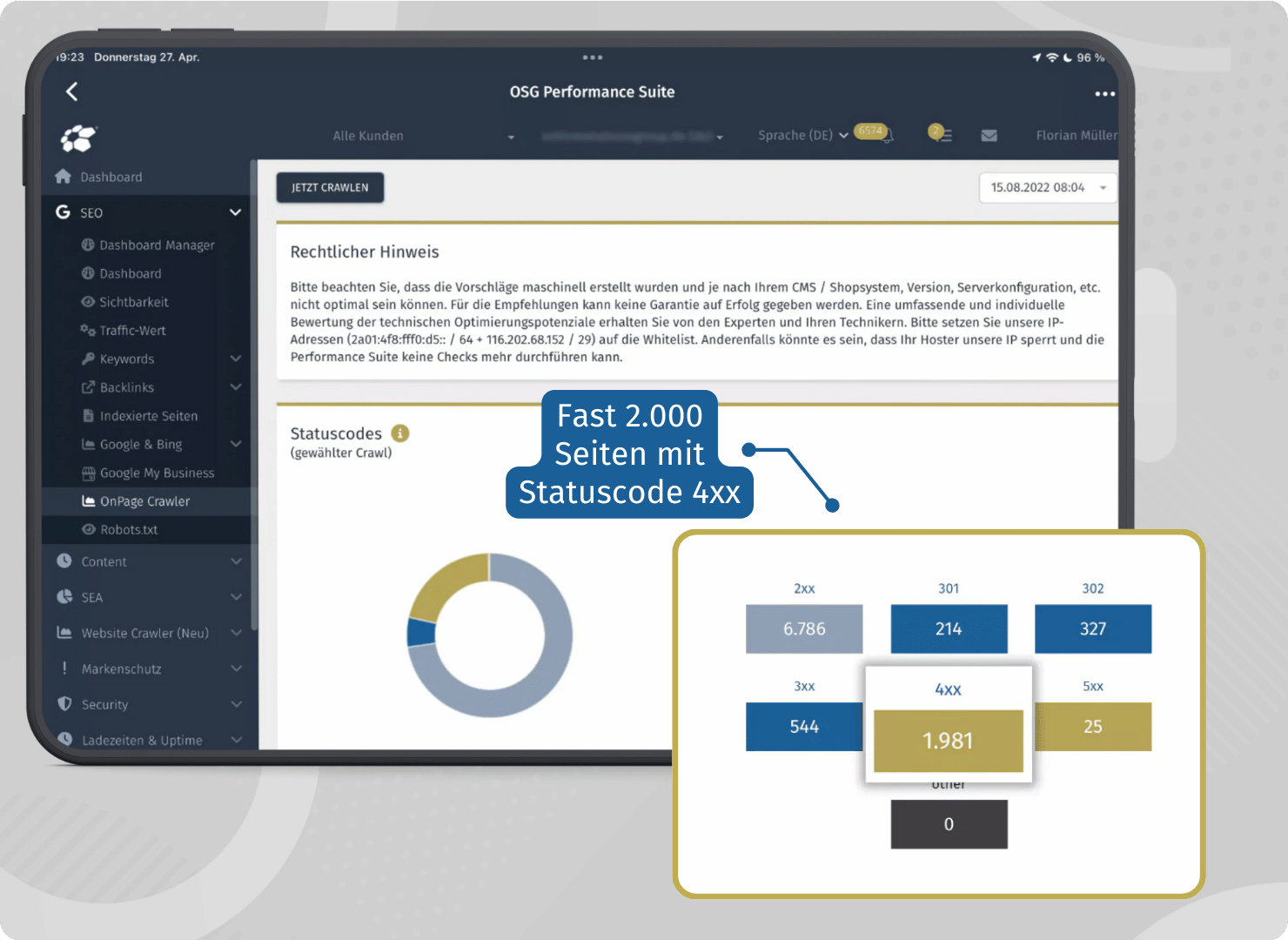 Technik Crawler Status Codes